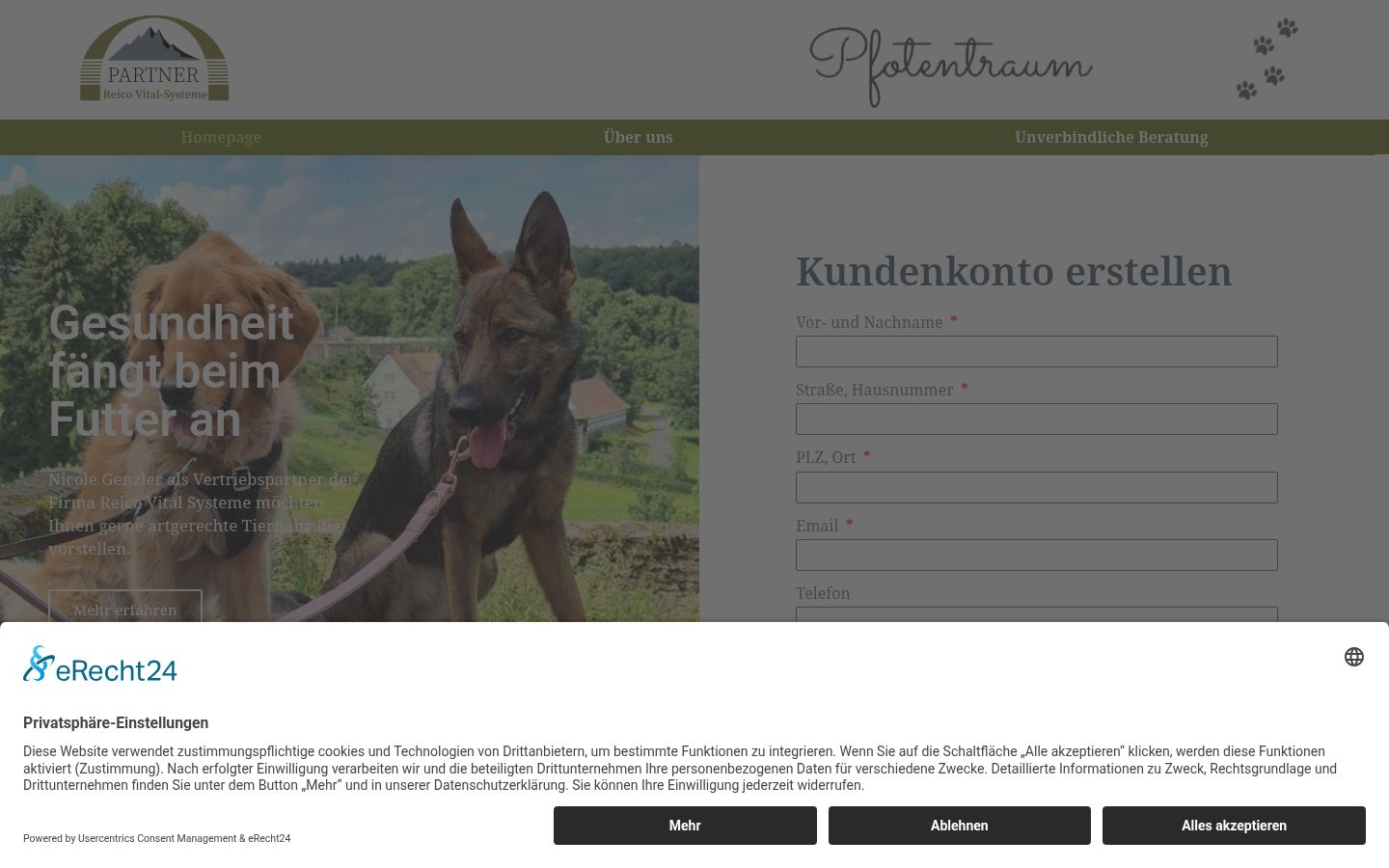 Screenshot tal-banner tal-kunsens muri qabel kwalunkwe interazzjoni
