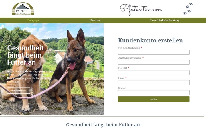 Screenshot of hunde-futter.info