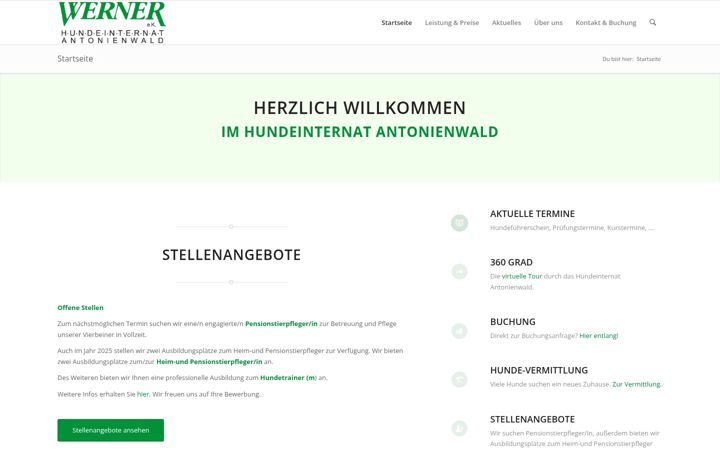 Screenshot van hunde-internat.de