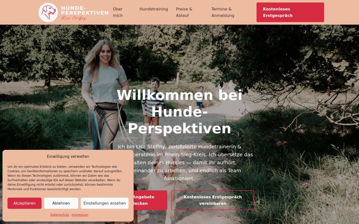Screenshot van hunde-perspektiven.de