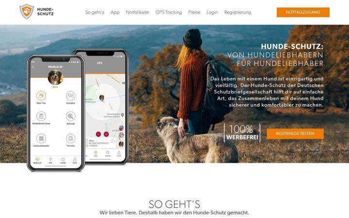 Screenshot van hunde-schutz.de