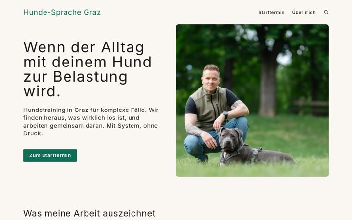 Screenshot of hunde-sprache.com