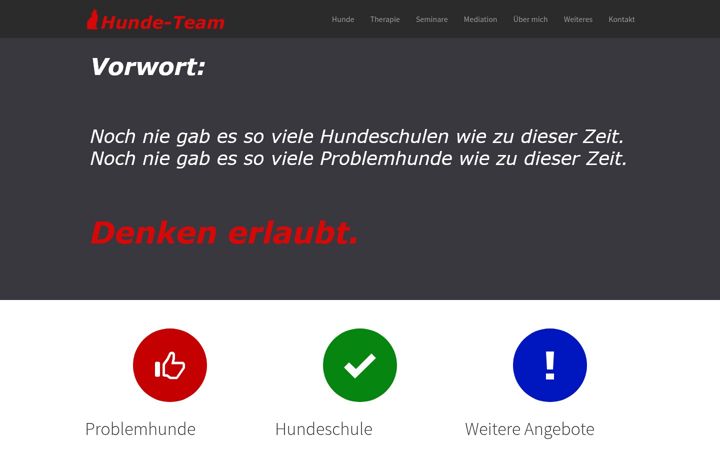 Screenshot van hunde-team.de