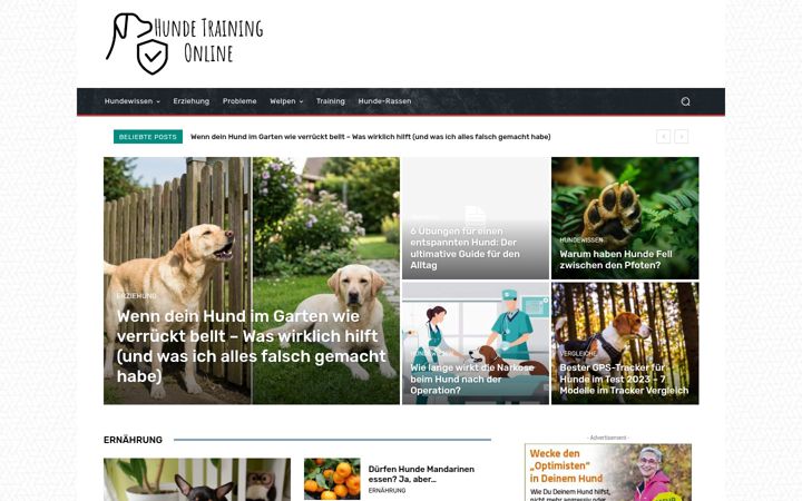 Screenshot of hunde-training-online.de