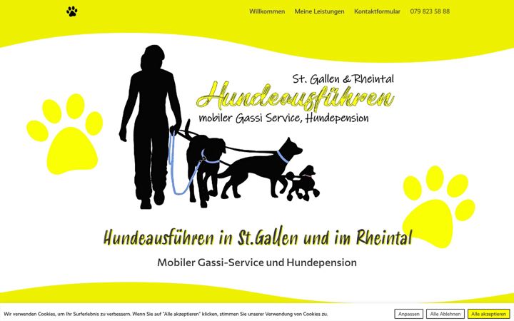 Screenshot of hundeausfuehrung.ch
