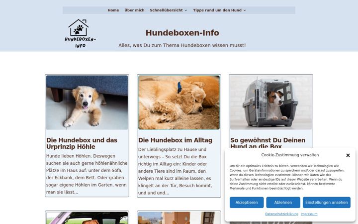 Screenshot van hundeboxen-info.de