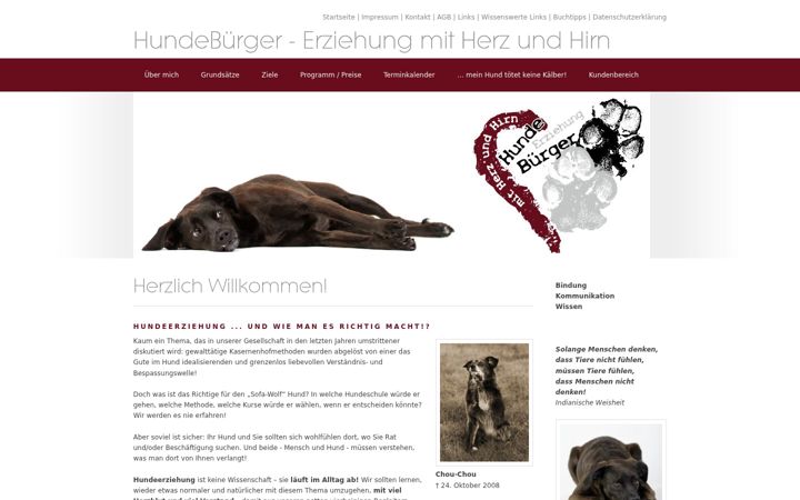 Screenshot van hundebuerger.de