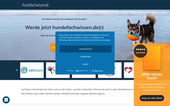 Screenshot of hundefachwissen.de