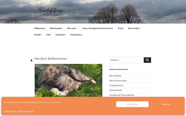 Screenshot of hundefitness.de