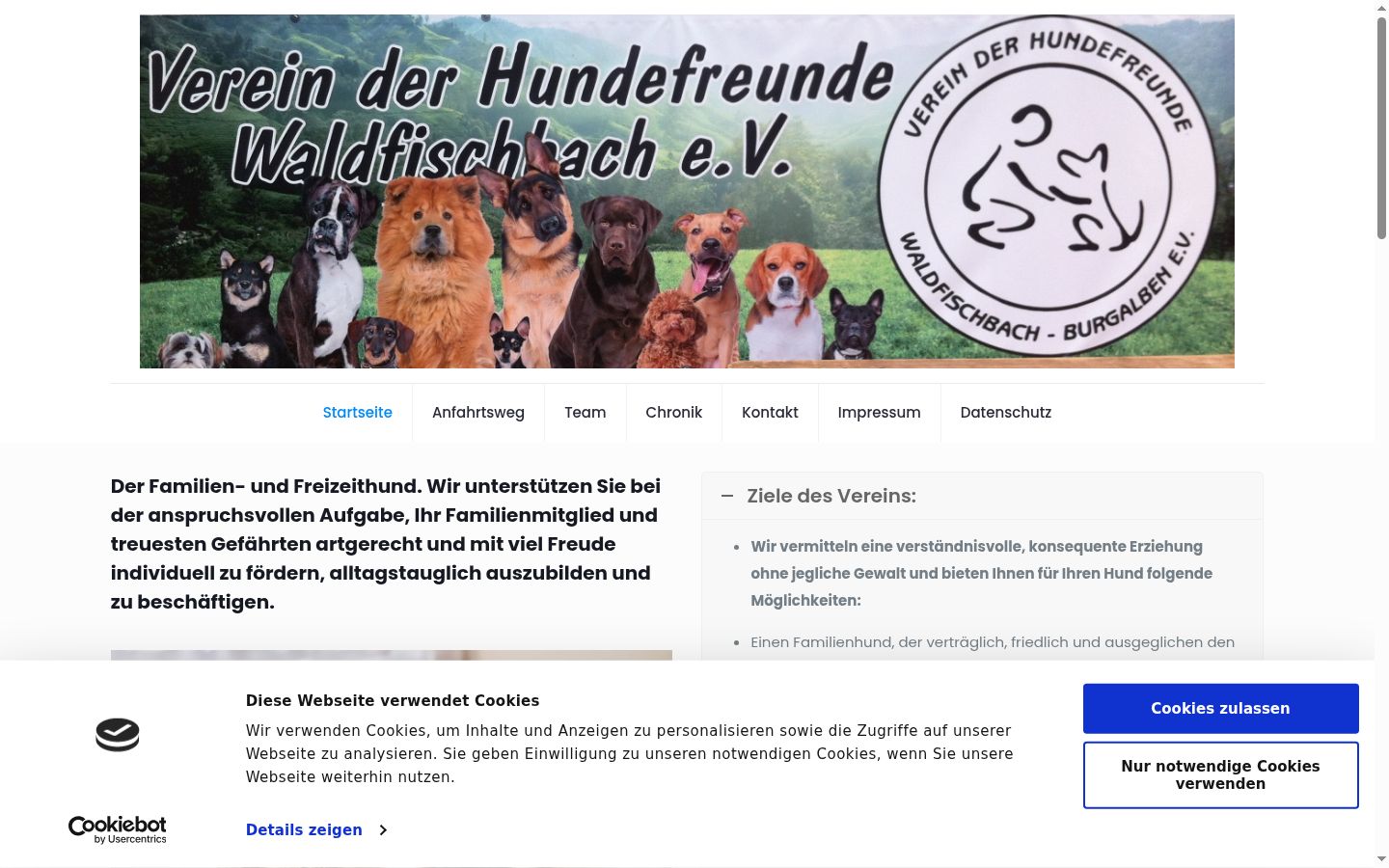 Screenshot tal-banner tal-kunsens muri qabel kwalunkwe interazzjoni