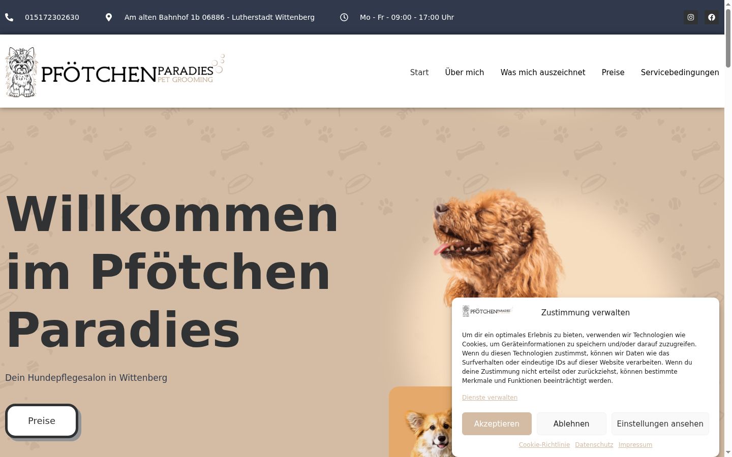 Screenshot tal-banner tal-kunsens muri qabel kwalunkwe interazzjoni