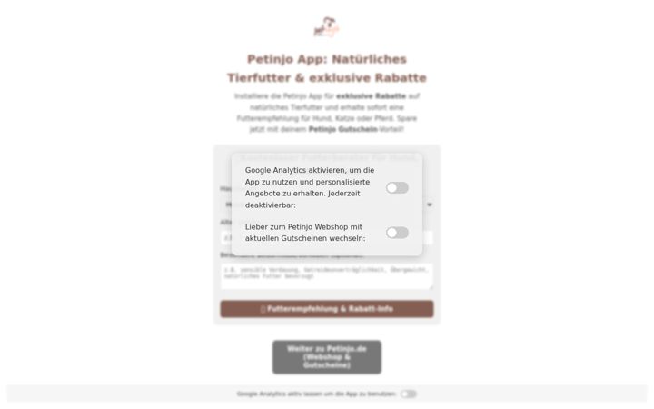 Screenshot of hundefutter-testen.de