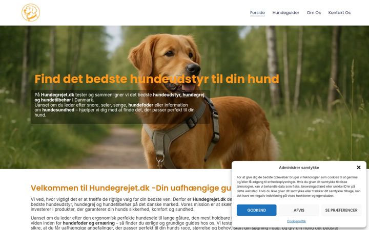 Screenshot of hundegrejet.dk