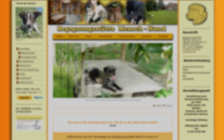 Ekraanipilt saidist hundeheim-karlsruhe.de