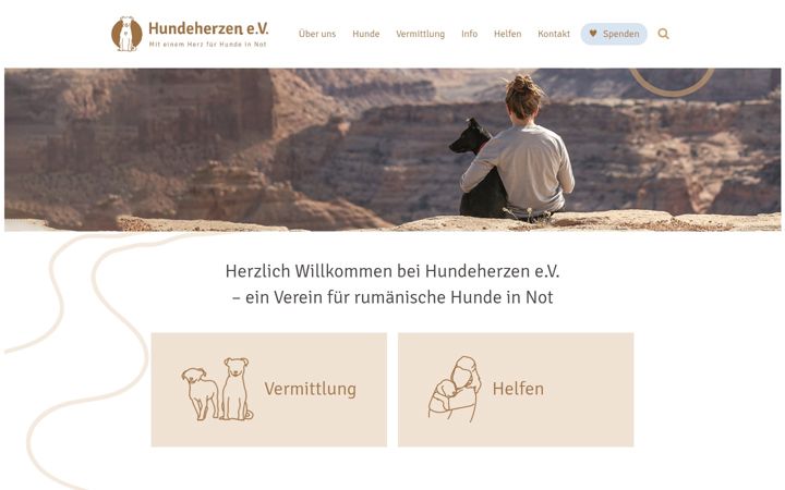 Screenshot of hundeherzen.net