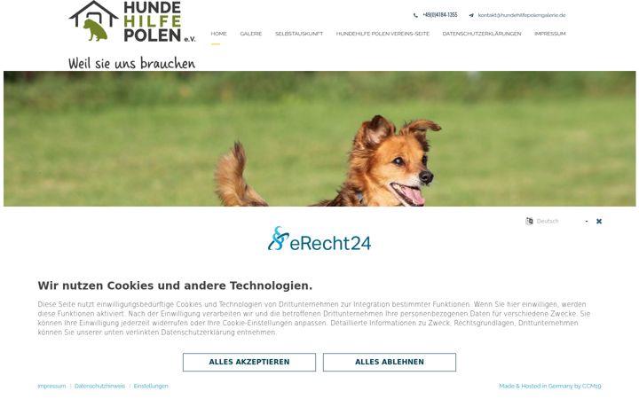 Screenshot of hundehilfepolengalerie.de