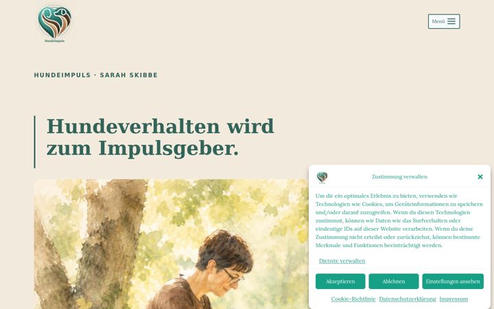 Ekraanipilt saidist hundeimpuls.de