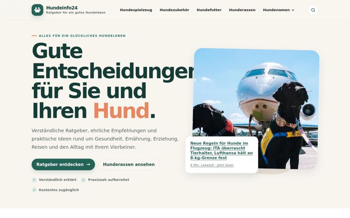 Skjermbilde av hundeinfo24.de