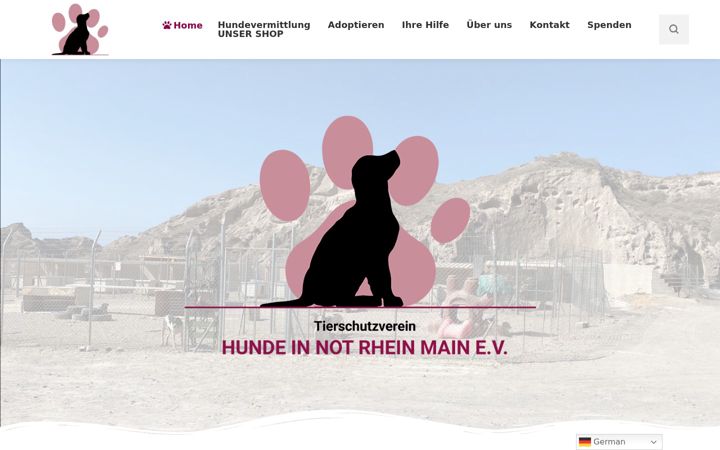 Screenshot of hundeinnot-rheinmain.de