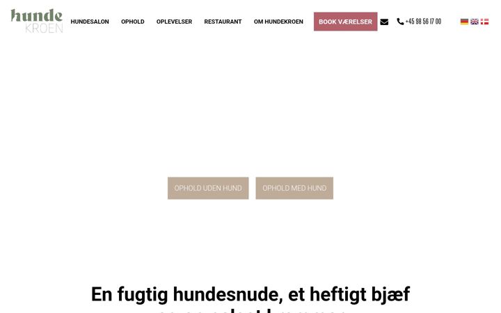 Screenshot of hundekroen.dk