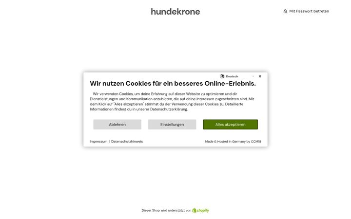 Screenshot of hundekrone.de