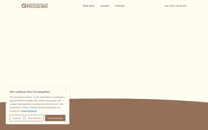 Screenshot of hundepflege-piccolino.de