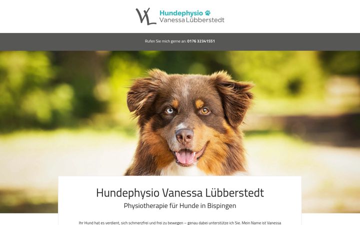 Screenshot of hundephysio-luebberstedt.de
