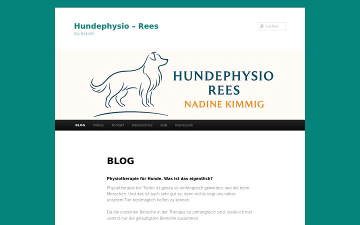 Screenshot of hundephysio-rees.de