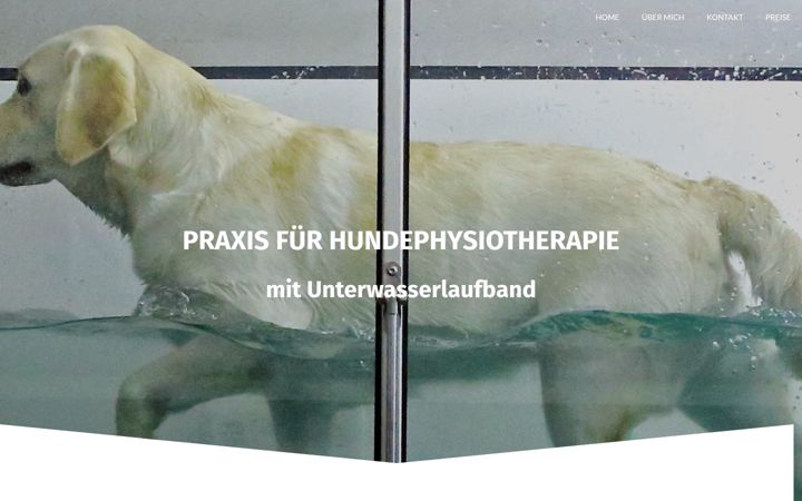 Screenshot van hundephysiofrechen.de