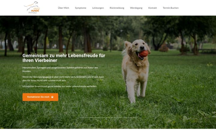 Screenshot of hundephysiofritz.de