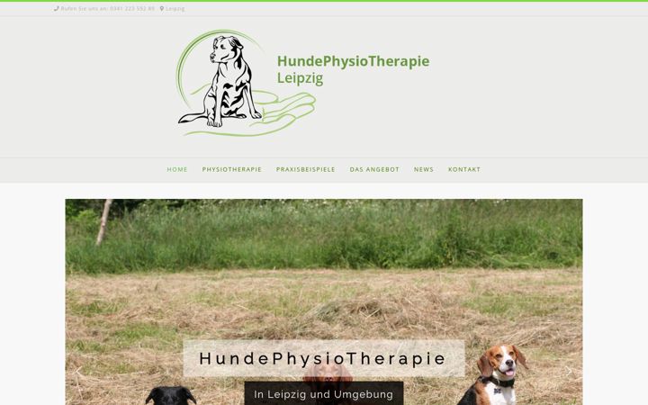 Screenshot of hundephysiotherapie-leipzig.de