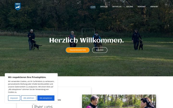 Screenshot van hundeplatz-vetschau.de