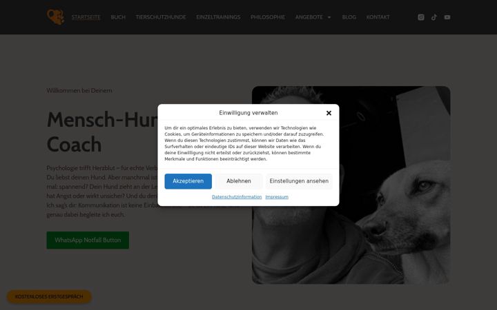 Screenshot van hundepsychologe-sven.de