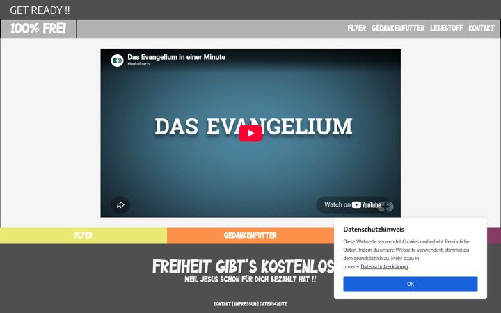 Screenshot of hundertprofrei.de