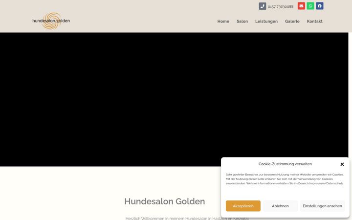Screenshot of hundesalon-golden.de