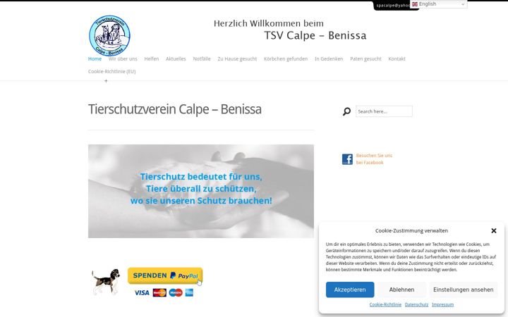 Screenshot of hundeschicksale.de