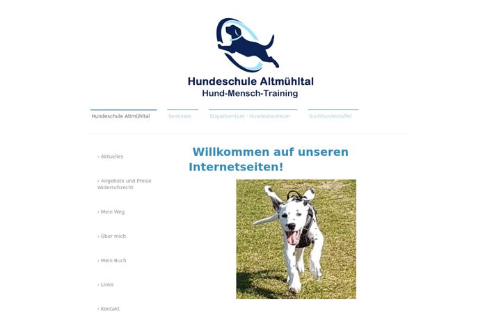 Ekrānuzņēmums no hundeschule-altmuehltal.de