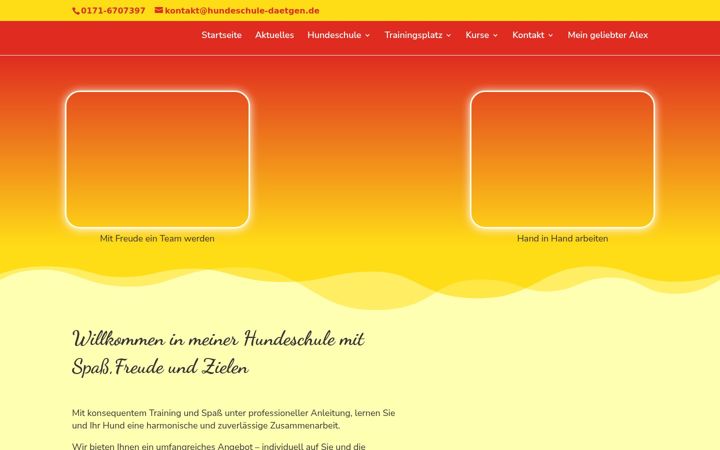 Screenshot of hundeschule-daetgen.de