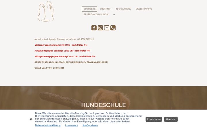 Screenshot of hundeschule-elena-reuter.de