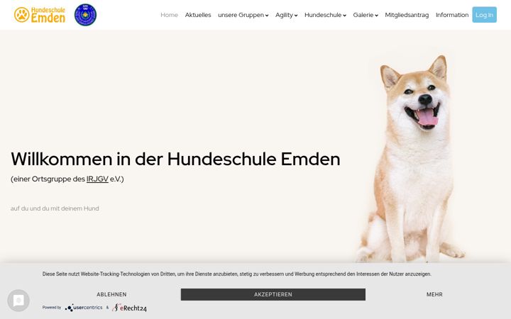 Screenshot of hundeschule-emden.de