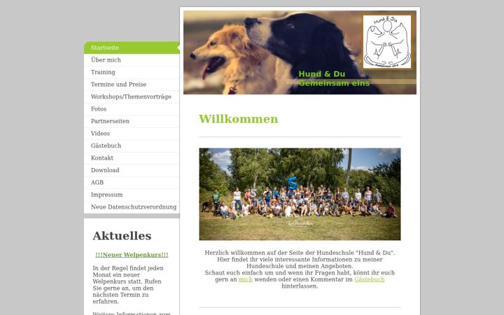 Captura de pantalla de hundeschule-franzburg.de