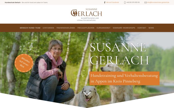 Captura de pantalla de hundeschule-gerlach.de