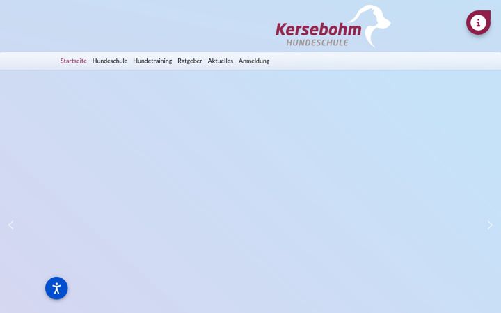 Captura de pantalla de hundeschule-kersebohm.de