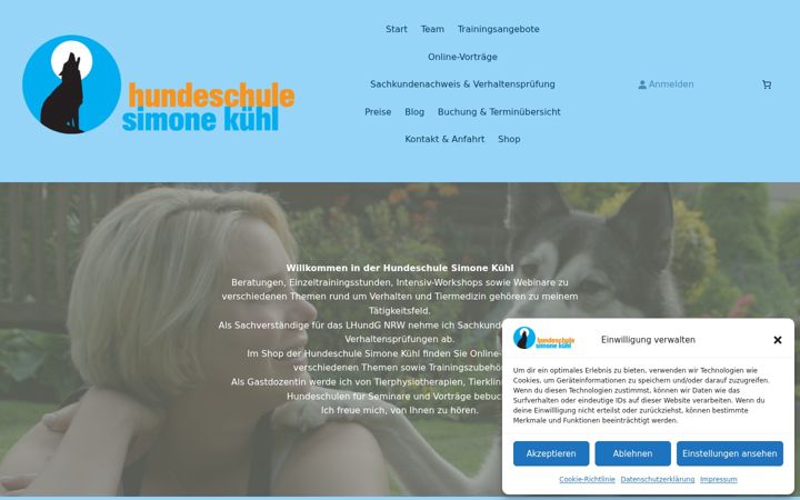 Captura de pantalla de hundeschule-kuehl.de