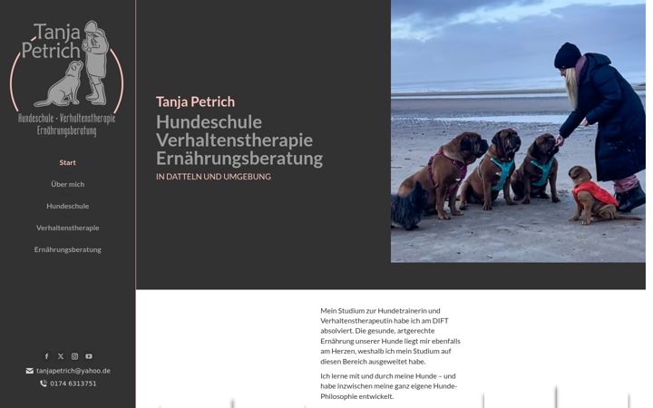 Captura de pantalla de hundeschule-petrich.de