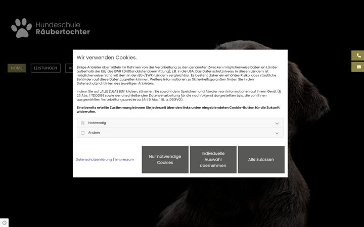 Captura de pantalla de hundeschule-ronja.de