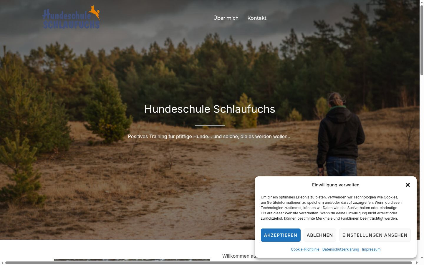 Screenshot van de toestemmingsbanner zoals getoond vóór enige interactie