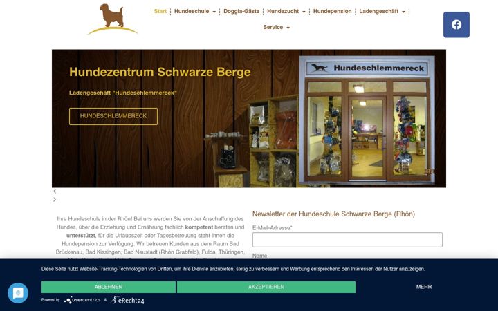 Skjámynd af hundeschule-schwarzeberge.de