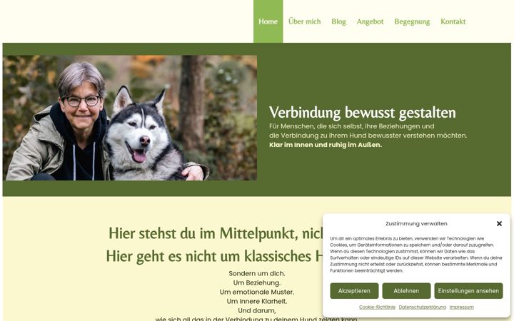 Screenshot of hundeschule-team-training.de