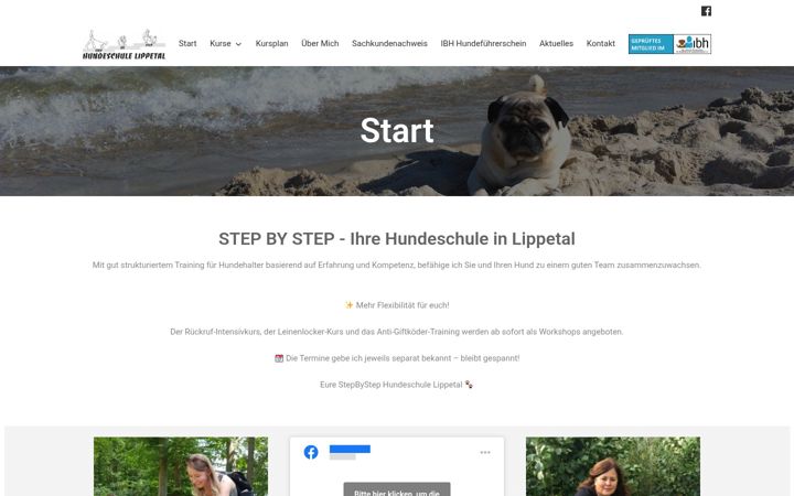 Screenshot of hundeschulelippetal.de